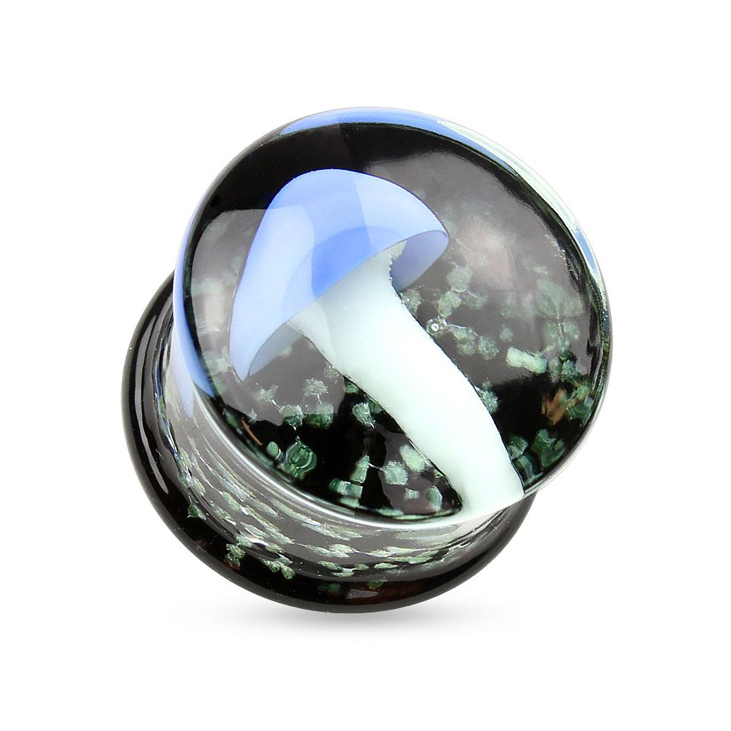Klaasist plug seene kujutisega